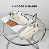2024经典鲨春季新款时尚厚底溶解带标小白鞋KW160-D17121 商品缩略图0