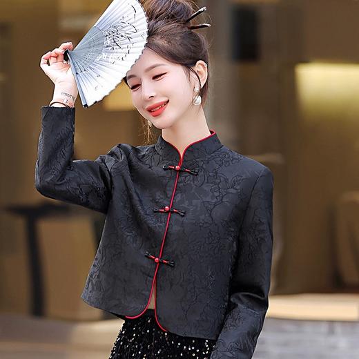 春款短外套新中式盘扣外套立领短外套HR- LT9010 商品图0