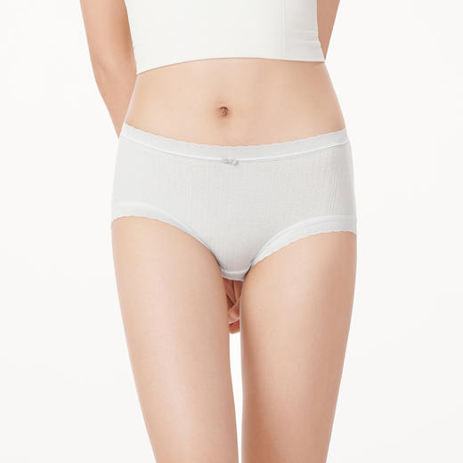 都市丽人健康系列舒肤棉内裤女人棉提花纯棉女士内裤中腰平角内裤LK45E2 商品图1