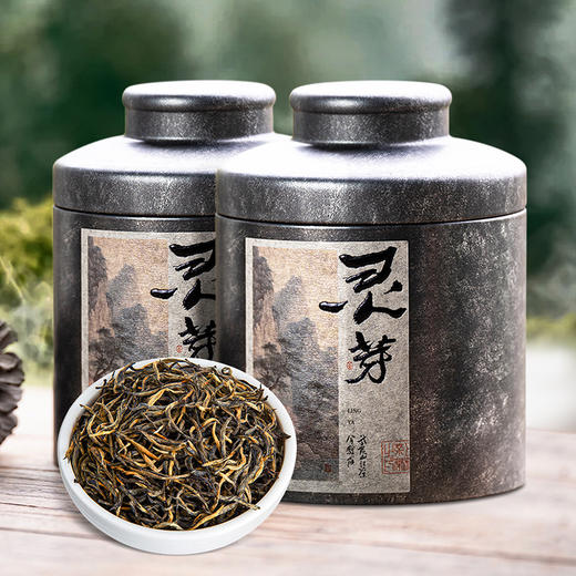【送礼】茶叶 红茶 金骏眉 灵芽  浓香型 正宗武夷茶 罐装礼盒 五虎 125g 商品图0