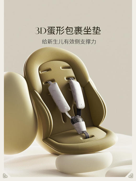 【孕e家】DearMom罗马假日苏古绿宴会款婴儿可坐躺轻便折叠手推车 商品图4