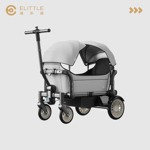 elittle逸乐途营地小房车婴儿推车儿童露营二胎宝宝坐躺 商品图0