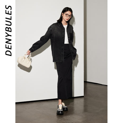 DENYBULES 天丝棉宽松休闲衬衫DB6169 商品图2