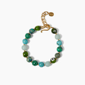 北京仓｜Chan Luu-IZMIR-孔雀石 绿松石 手链［美国设计师］