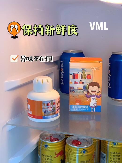「3瓶装！抖音同款」vml冰箱除味魔盒 净化冰柜除臭剂芳香凝胶厨房用品 商品图4