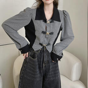 春夏【设计感长袖T恤】大码胖MM小众不规则打底 显瘦短款上衣