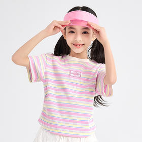 笛莎Deesha T恤2024夏季新款时尚条纹短袖T恤