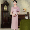 高端结婚妈妈装，粉色新中式旗袍年轻喜婆婆婚宴礼服裙HH-9951 商品缩略图2
