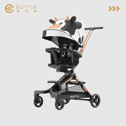 elittle逸乐途小奶牛遛娃婴儿手推车溜娃神器超轻便可折叠可坐躺 商品图0