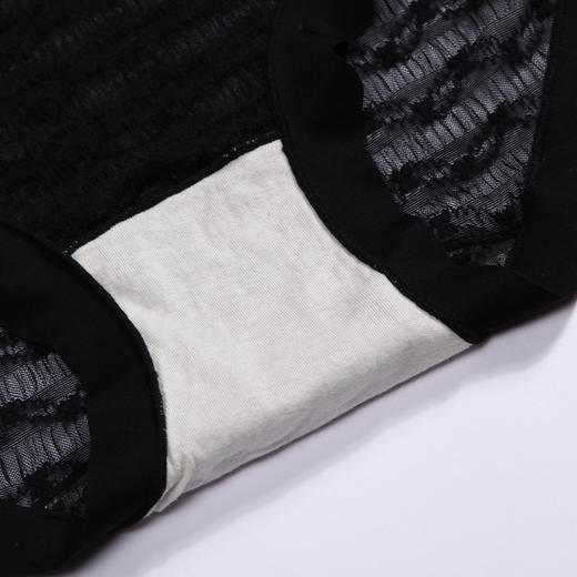 都市丽人基础系列蕾丝网布内裤女蕾丝女士内裤中腰平角内裤LK45C1 商品图8