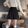 春夏新款【设计感毛呢半身裙】微胖mm高腰a字包臀短裙 大码显瘦小黑裙 商品缩略图2