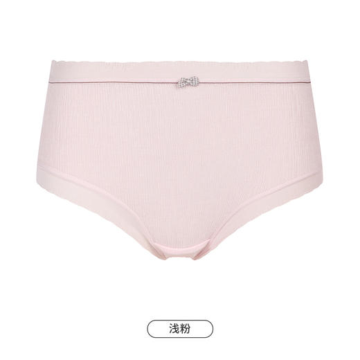 都市丽人健康系列舒肤棉内裤女人棉提花纯棉女士内裤中腰平角内裤LK45E2 商品图11