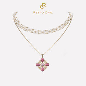 Rococo洛可可系列｜安娜公主项链套装（粉色）