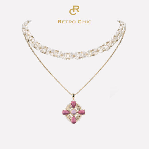 Rococo洛可可系列｜安娜公主项链套装（粉色） 商品图0