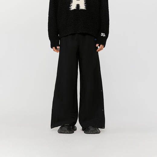 YKYB设计感休闲阔腿裤2025年春季新款潮流可拆两穿撞色运动休闲裤 商品图1