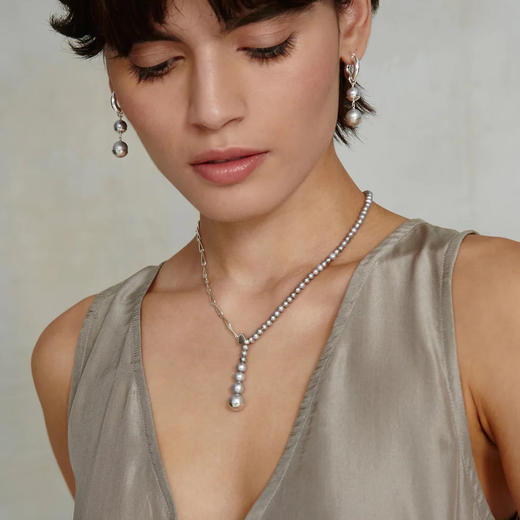北京仓｜Chan Luu-MARION-灰色淡水珍珠 项链［美国设计师］ 商品图0