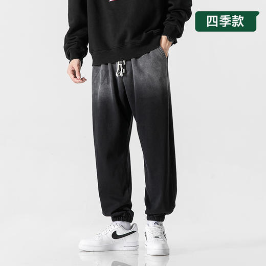 【新款DYF】大依优型大码束脚运动休闲裤加肥加大男装舒适胖子肥佬百搭工装裤运动裤长裤 商品图0