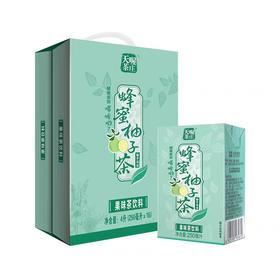 天喔蜂蜜柚子乌龙茶250ml*16盒   整箱批特价