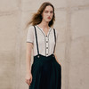 EITIE爱特爱夏季新款V领显瘦干练针织衫7401102 商品缩略图2