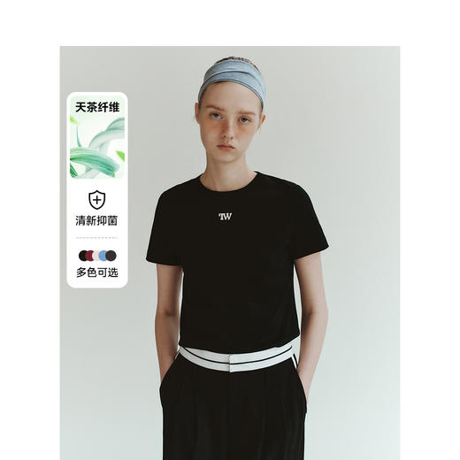 TeenieWeenie小熊字母短袖圆领T恤女夏季女t恤TTRA246415H 商品图0