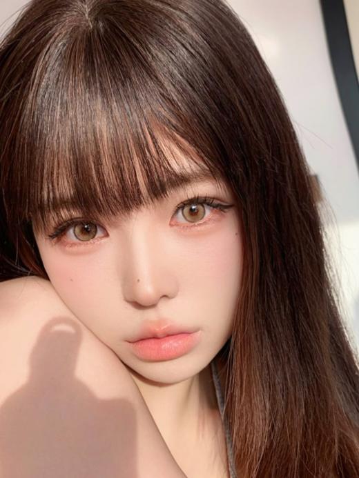 Ginomii半年抛 脏脏包/蜂蜜烧 蓝莓黑/日光棕 14.2mm 含硅水凝胶 商品图3