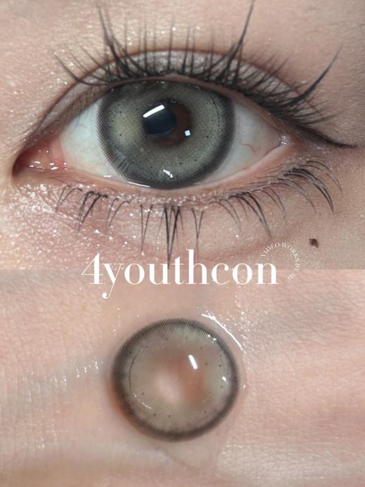 4youthcon 椰奶冰/冰蓝泪 灰绿/灰蓝 14.5mm 年抛 敏感眼不可 商品图4