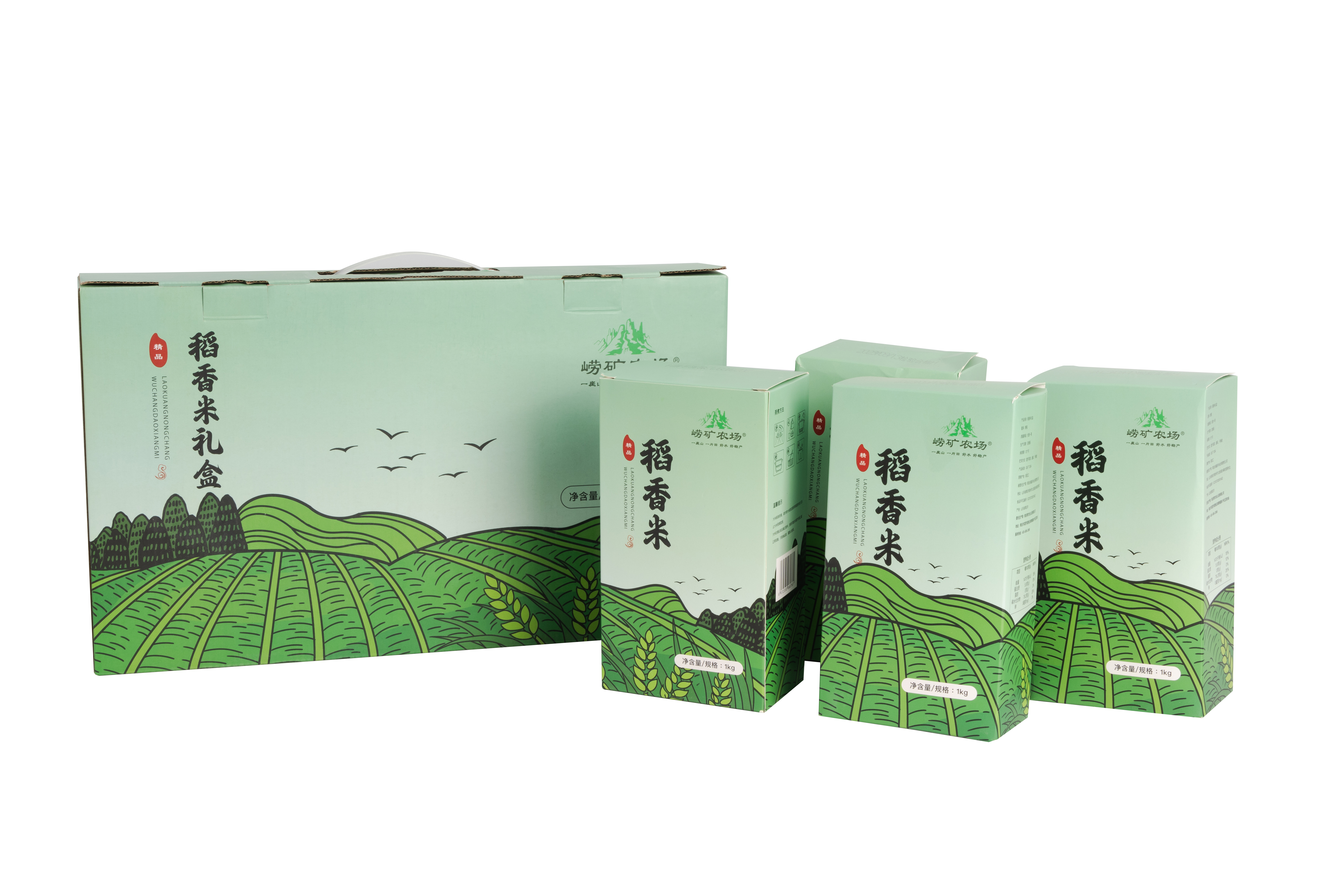 崂矿农场 稻香米礼盒4000g（1000g*4盒）