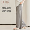 孕妇裤子春夏款外穿休闲冰丝高腰阔腿裤直筒长裤大码 商品缩略图1