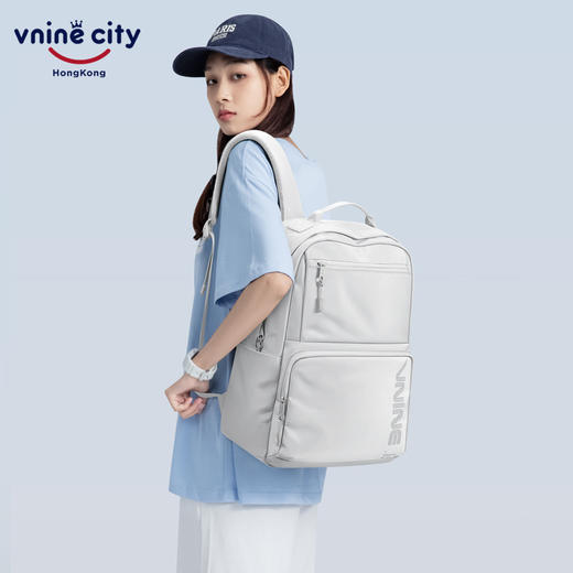 第九城VAS33951 双肩电脑包15.6英寸笔记本电脑包休闲男士背包商务出差包中学生书包女高中生大学生双肩包 商品图6