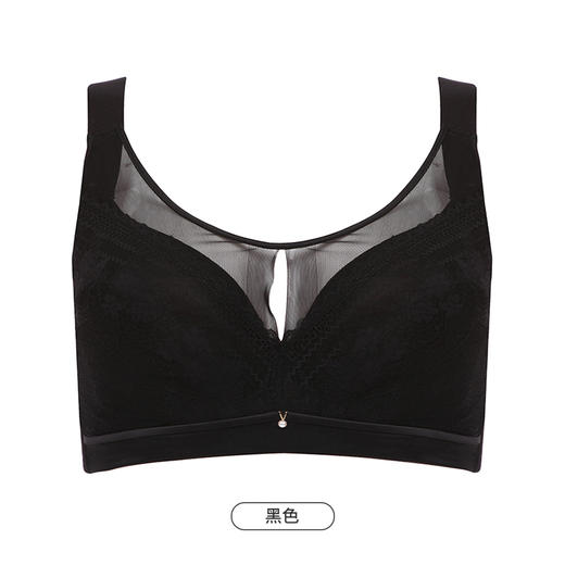 都市丽人完美包容大罩杯内衣女蕾丝文胸CDE杯适穿3/4杯超薄款速干软钢圈四排扣YB43J6 商品图11