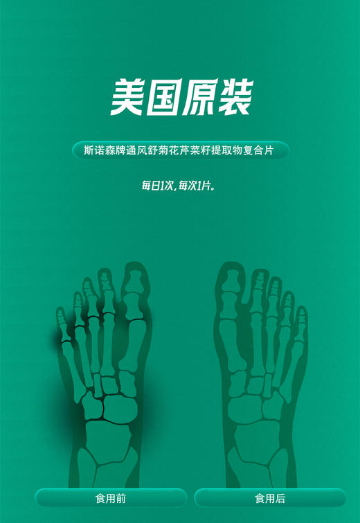 斯诺森通风舒 菊花芹菜籽提取物复合物 美国原装进口 呵护关节 商品图6