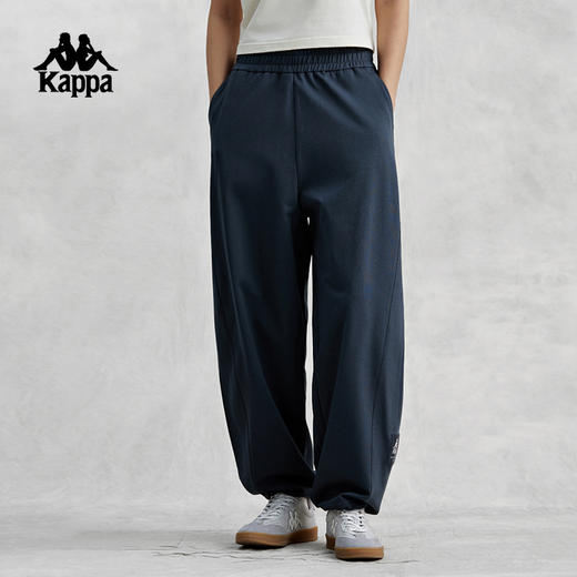 Kappa卡帕休闲裤2024新款女运动气球裤织唛长裤小脚卫裤K0E42AK80 商品图0