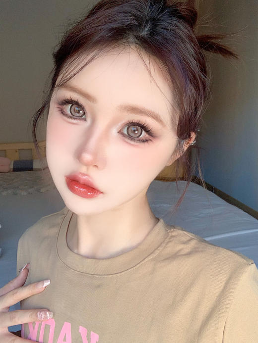 正品大直径年抛 Sheepcon月光小兔美瞳 直径14.5着色14.4 韩国 商品图4