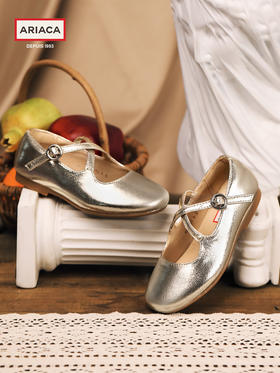 【蓬纱馆】ARIACA金色童鞋春季新款洋气演出鞋女童公主鞋软底单鞋儿童小皮鞋1606-11