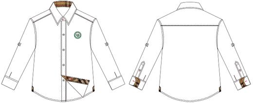 渝北幼儿园-男女长袖衬衫 商品图0