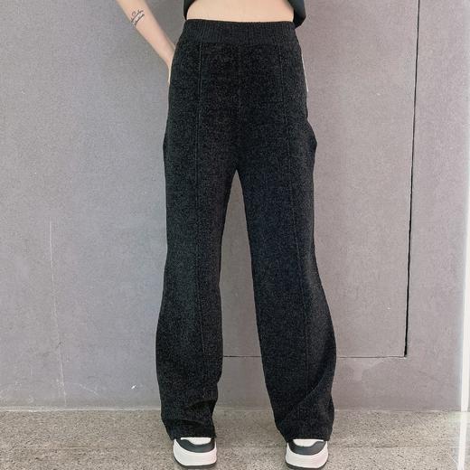 106WS绒面休闲阔腿裤31016（黑） 冬季 309064032105 商品图0