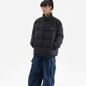 墙灰色正肩基础国标羽绒服黑灰基础款男女情侣款