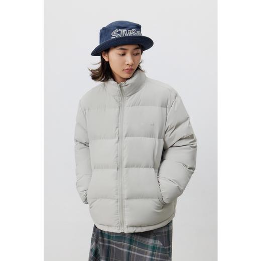 墙灰色正肩基础国标羽绒服黑灰基础款男女情侣款 商品图1