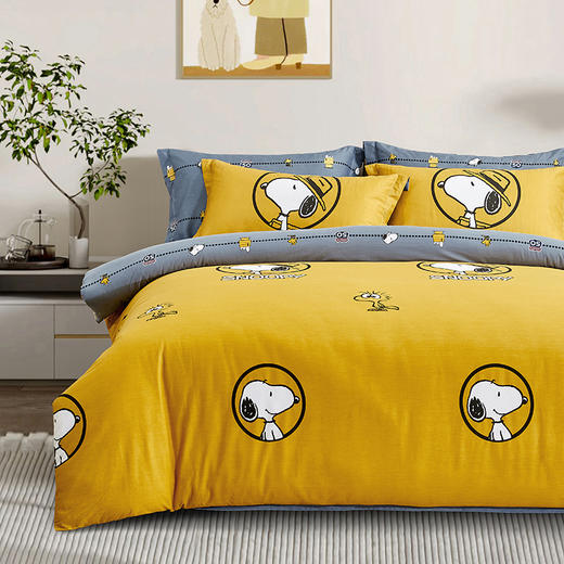 史努比·中纺鲁棉四件套（花型：奥兰多）SNJ02-2023B 商品图0