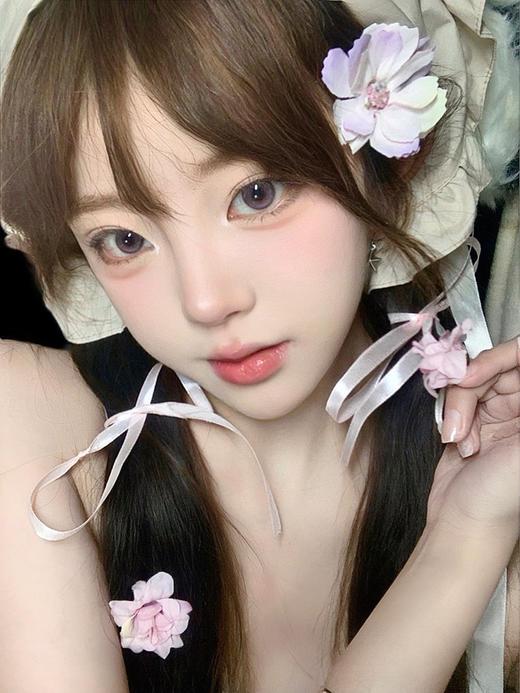 【中直径】PUFF GIRL-月光石粉14.2mm【年抛0-800度 含525/575】 商品图5