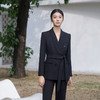 IWY/黑色西装套装女早春ol白领绑带职业装公务员面试正式场合正装C14106+P34106 商品缩略图0