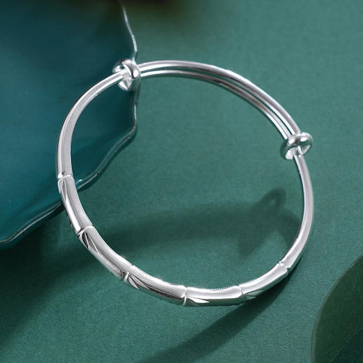 子佩集S999银【凌霜傲雨】童镯【ZAV060Y】2403 商品图1