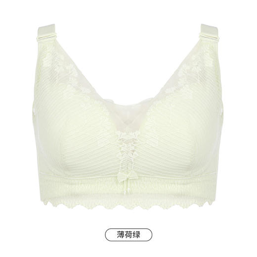 都市丽人完美包容大罩杯内衣女蕾丝文胸CD杯适穿3/4杯超薄款速干无钢圈四排扣YB42J2 商品图9