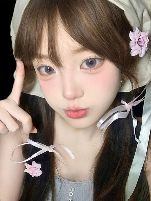 【中直径】PUFF GIRL-月光石粉14.2mm【年抛0-800度 含525/575】 商品图4