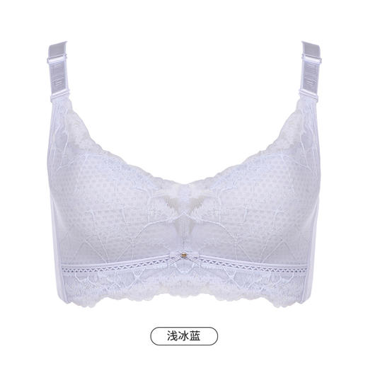 都市丽人舒软挺塑轻塑调整型内衣女蕾丝塑身BC杯3/4杯薄款文胸无钢圈四排扣LJ42A8 商品图11