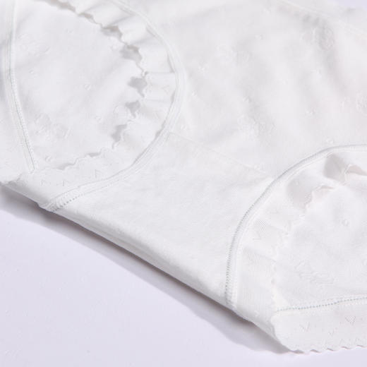 都市丽人基础系列舒肤棉内裤女棉提花纯棉女士内裤低腰平角内裤LK45A8 商品图8