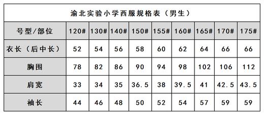 渝北实验小学-男女西装  （温馨提醒：此西装不含校徽，徽标需单独购买哦~）（温馨提示:特价商品非质量问题不支持退换） 商品图3