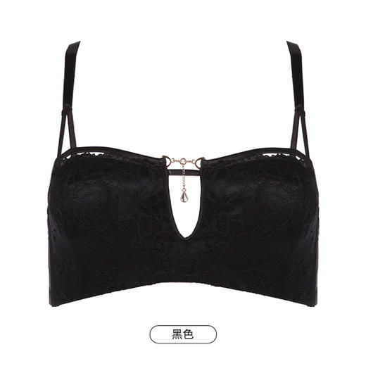 都市丽人聚拢升杯内衣女蕾丝文胸B杯适穿1/2杯超薄款速干常规内衣软钢圈三排扣YB42A5 商品图12