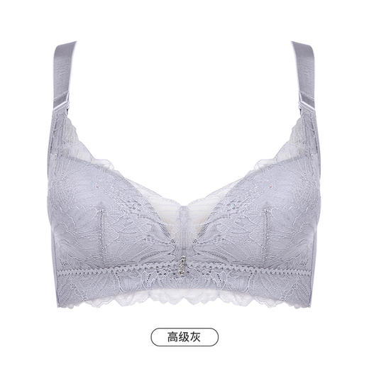 都市丽人舒软挺塑轻塑调整型内衣女蕾丝塑身A杯3/4杯A加厚B中厚文胸无钢圈四排扣LJ41A5 商品图9