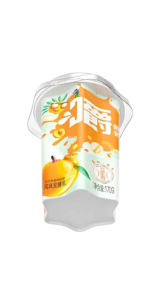 【皇氏乳业】爆珠燕麦嚼酸奶黄桃味（170gx12杯/箱） 商品图2